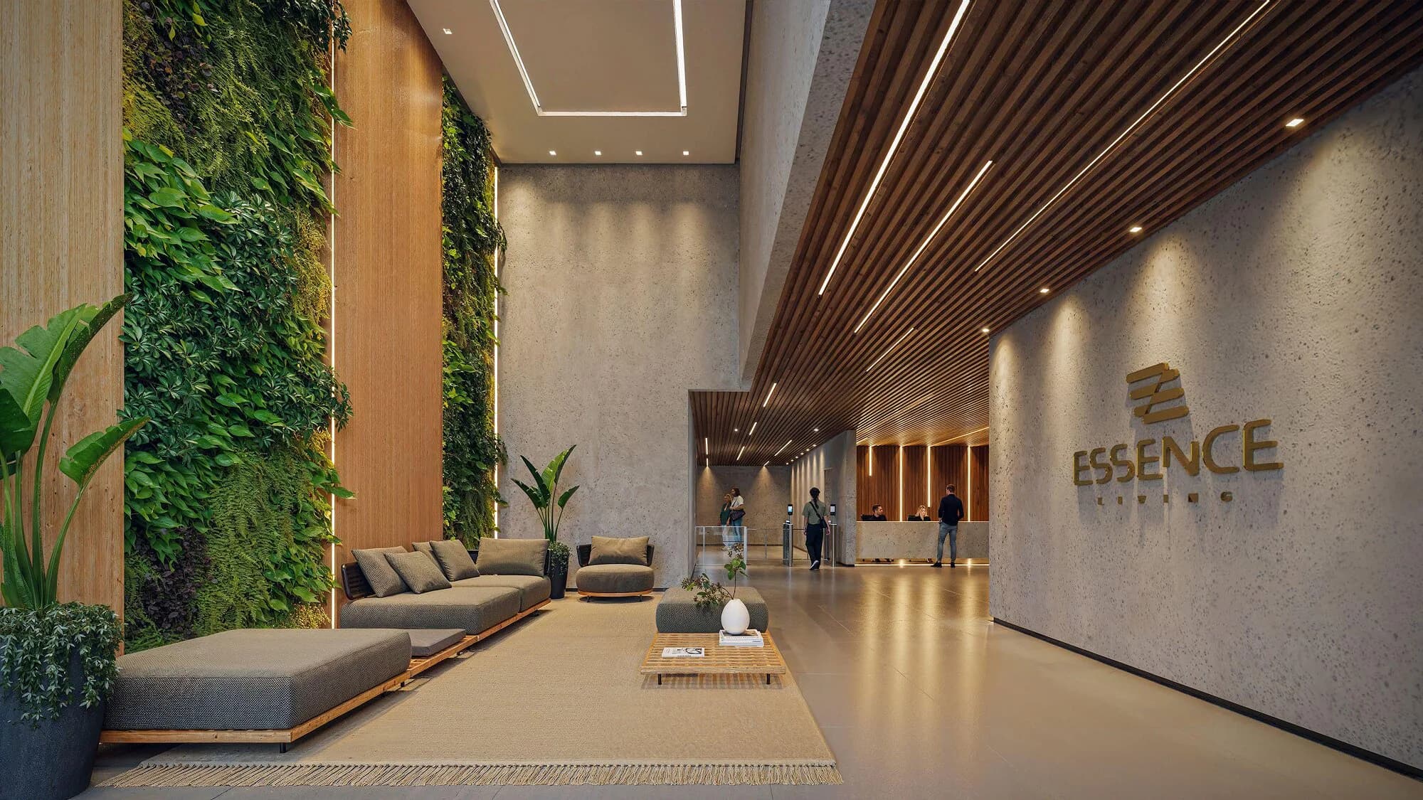 Render da fachada do Essence Living, na Jatiúca